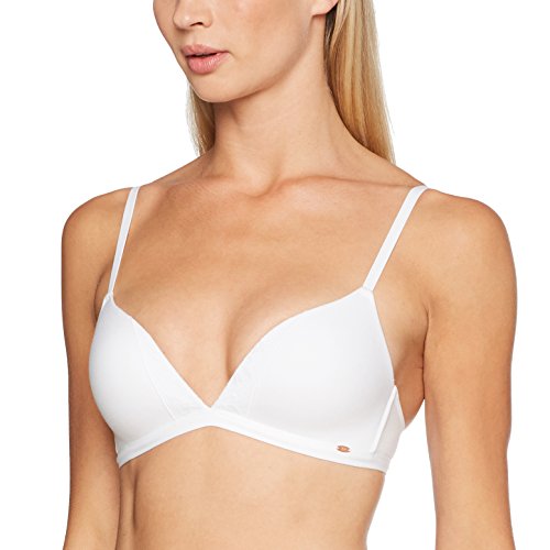 Skiny Smart Cotton Triangel Gepaddet Sujetador sin Aros, Blanco (White 0500), 100A (Talla del Fabricante: 85A) para Mujer