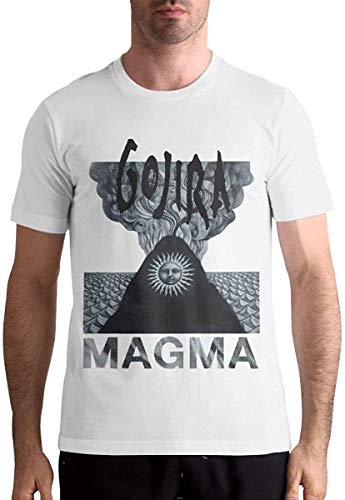 SKQIT Camiseta de Manga Corta Music Band Gojira Magma Trendy Print Design