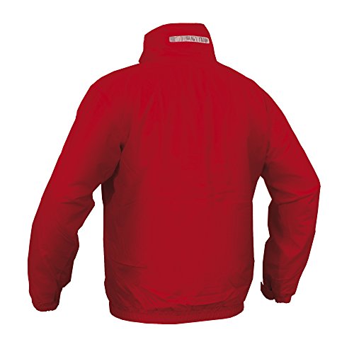 Slam - Chaqueta de marinero de verano para hombre, repelente al agua, resistente al viento, dos bolsillos internos, 100% nailon, XS, Rojo