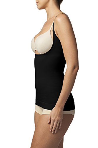 SLEEX Camiseta Moldeadora - Underbust (Desgaste con su Sujetador), Negro, Talla M/L (44044)