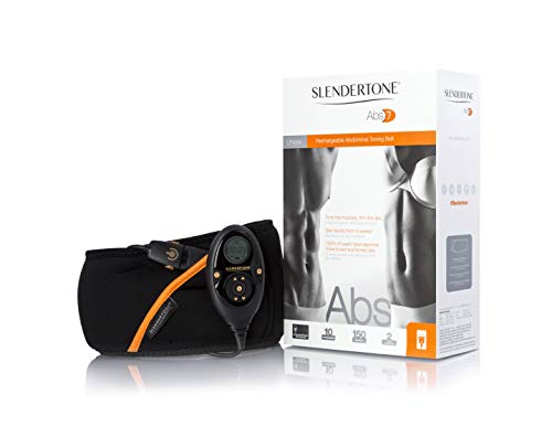 Slendertone Rechargeable Abs7 Cinturón de tonificación Abdominal, Unisex, Negro, 69-119 cm