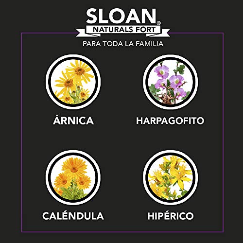 Sloan Naturals Fort - crema de masaje Ingredientes naturales