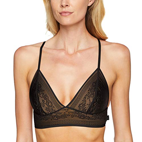 Sloggi Zero Lace Bralette Camiseta sin Mangas, Negro (Black 0004), 44 (Talla del Fabricante: Large) para Mujer