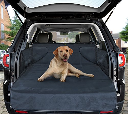 smartpeas Funda para Perros - Funda para Maletero de Coche Universal - protección Evita Humedad Suciedad pelos - Funda Resistente con Lateral 185x105x36 cm