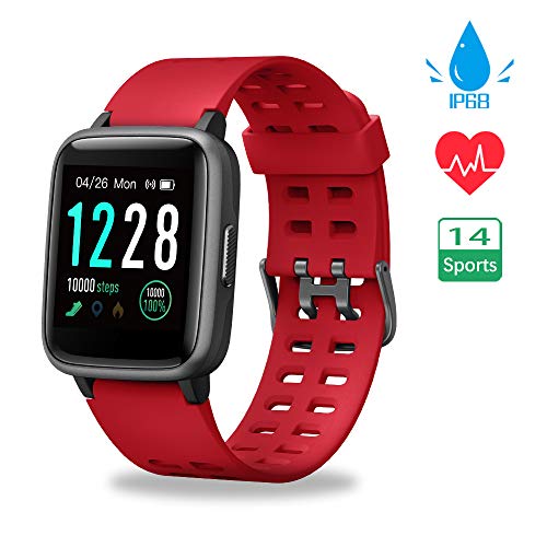 Smartwatch, Reloj Inteligente Impermeable IP68 Pulsera Actividad Hombre Mujer, Inteligente Reloj Deportivo Reloj Fitness con Pantalla Táctil Completa Pulsómetro Cronómetros para iPhone iOS Android