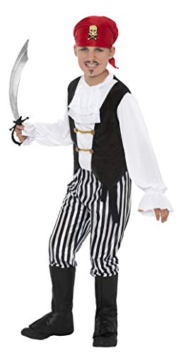 Smiffy de - Pirate Costume Kids Costume Buccaneer Pirate Gr. Talla S 4-6 años.115-128cm