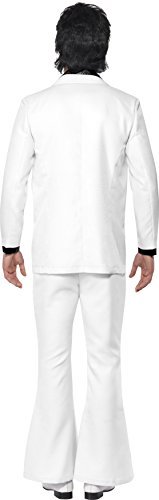 Smiffy's 39427L - Disfraz de años 70s retro para hombre, color blanco, talla L