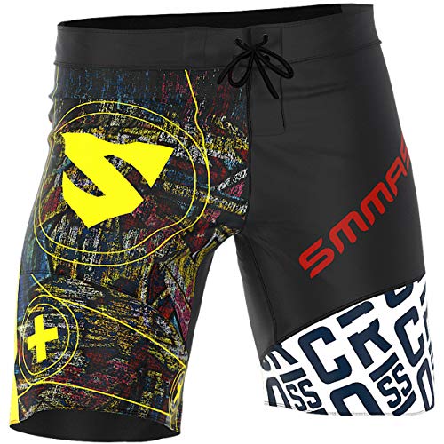 SMMASH Graffiti Pantalones Cortos para Hombres para Entrenamiento Cruzado (L)