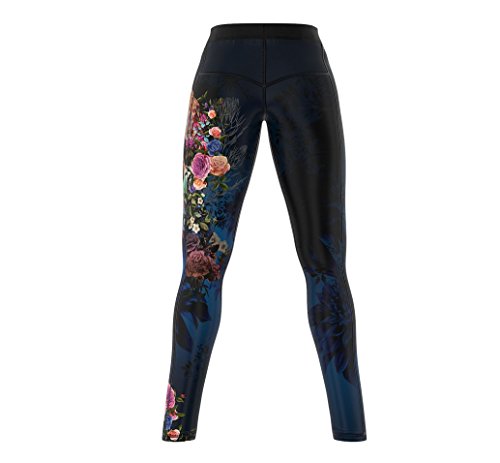 SMMASH Muerte Deportivos Leggins Largos Mujer, Mallas Deporte Mujer, Yoga, Fitness, Crossfit, Correr, Material Transpirable y Antibacteriano, (XS)