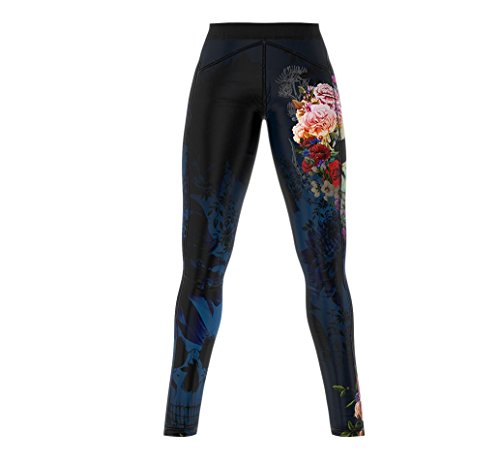 SMMASH Muerte Deportivos Leggins Largos Mujer, Mallas Deporte Mujer, Yoga, Fitness, Crossfit, Correr, Material Transpirable y Antibacteriano, (XS)