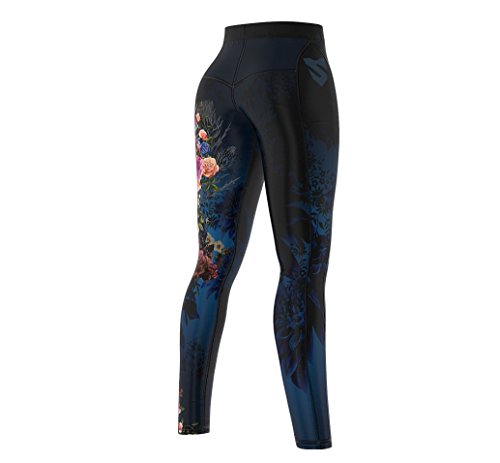 SMMASH Muerte Deportivos Leggins Largos Mujer, Mallas Deporte Mujer, Yoga, Fitness, Crossfit, Correr, Material Transpirable y Antibacteriano, (XS)