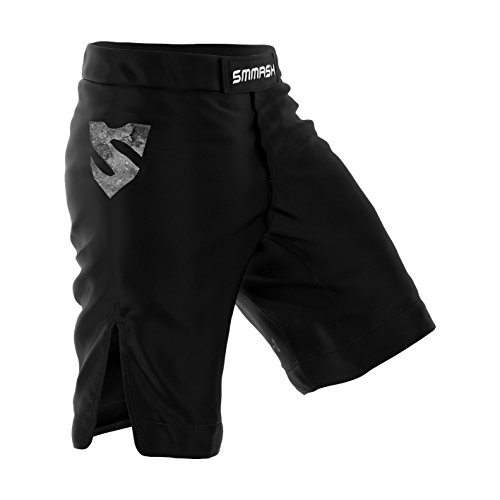 SMMASH Reaper Deporte Profesionalmente Pantalones Cortos MMA para Hombre, Shorts MMA, BJJ, Grappling, Krav Maga, Material Transpirable y Antibacteriano, (M)