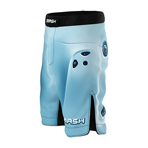 SMMASH Steel Armour Deporte Profesionalmente Pantalones Cortos MMA para Hombre, Shorts MMA, BJJ, Grappling, Krav Maga, Material Transpirable y Antibacteriano, (XL)