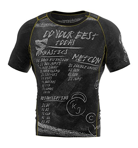 SMMASH WOD Camiseta de manga corta para hombre para MMA, UFC, BJJ (XXXL)