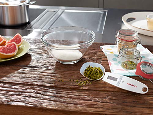 Soehnle Cooking Star Cuchara medidora digital con graduación de 0,1 g hasta 500 g, báscula de mano con cuchara, báscula de precisión para especias