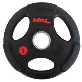 Softee Equipment 24212.001 Disco Olímpico Uretano, Negro, S