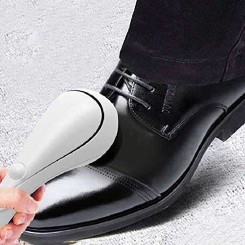 SOIMISS Pulidora Eléctrica del Zapato Cepillo de Limpieza Inalámbrico del Zapato UV Artefacto de Limpieza para El Zapato del Coche Casero de La Oficina de Lavandería (Blanco)