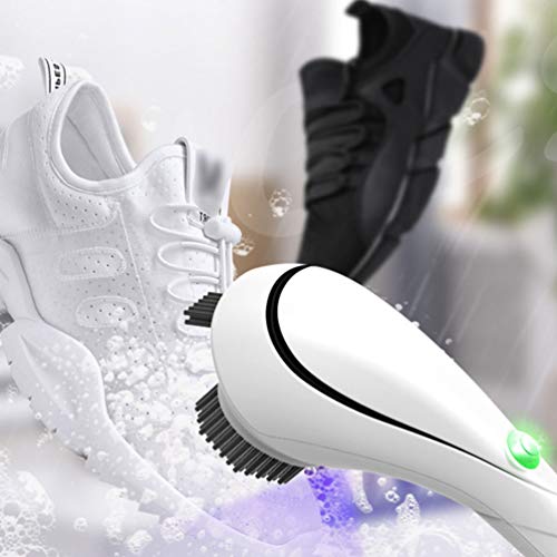 SOIMISS Pulidora Eléctrica del Zapato Cepillo de Limpieza Inalámbrico del Zapato UV Artefacto de Limpieza para El Zapato del Coche Casero de La Oficina de Lavandería (Blanco)