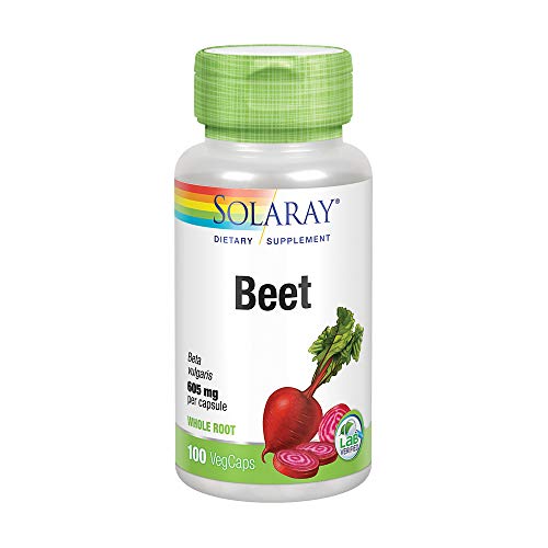 Solaray Beet Root 605mg | Remolacha | 100 Vegcaps