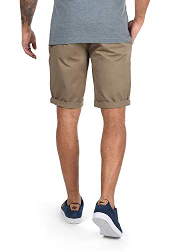!Solid Monty Chino Pantalón Corto Bermuda Pantalones De Tela para Hombre con Cinturón Elástico Regular-Fit, tamaño:XL, Color:Dune (5409)
