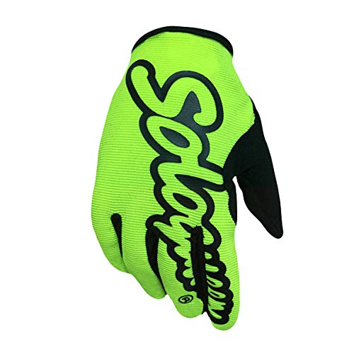 SOLO QUEEN Guantes de Moto y Bicicleta y ATV para Verano Una Sola Capa Ciclismo Adulto Unisexo Coloreado Antideslizante (M, Amarillo)