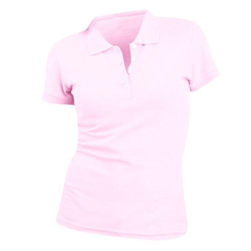 SOLS- Polo de Manga Corta de algodón piqué para Mujer (XXL) (Blanco)