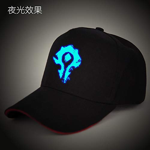 Sombrero de Anime Gorra de béisbol Luminosa Sombrero de Dibujos Animados Masculino Lengua de Pato Sombrero de ala Plana Sombrero de Hip-Hop Femenino Tendencia