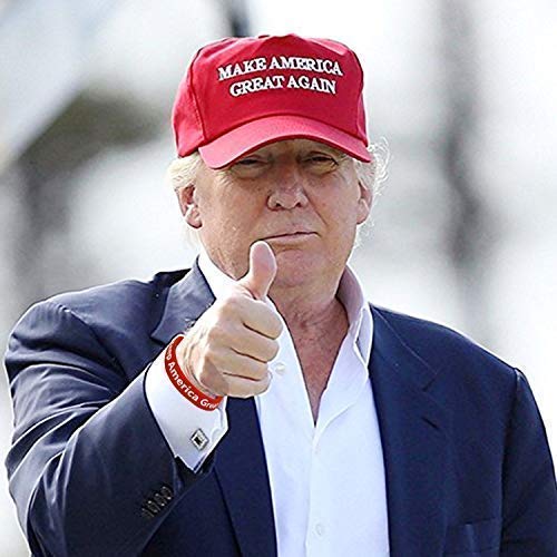 Sombrero MAGA, Sombrero Donald Trump, Make America Great Again, Gorra y Pulsera de béisbol