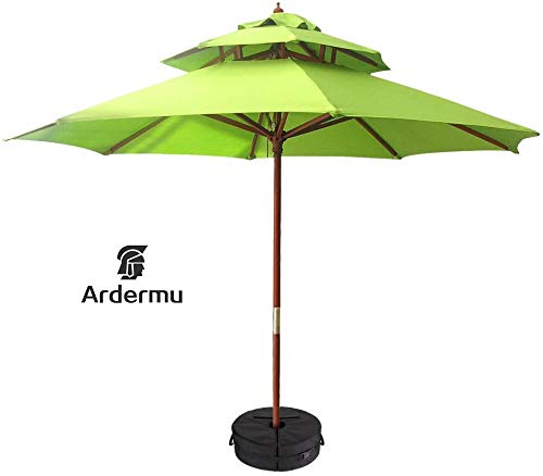 Sombrilla redonda para playa Patio Bolsa para peso base - Tolva Bolsa básica para arena Soporte ergonómico Agregar peso para todas las sombrillas o astas para patio al aire libre