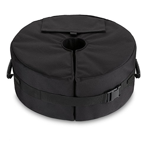 Sombrilla redonda para playa Patio Bolsa para peso base - Tolva Bolsa básica para arena Soporte ergonómico Agregar peso para todas las sombrillas o astas para patio al aire libre