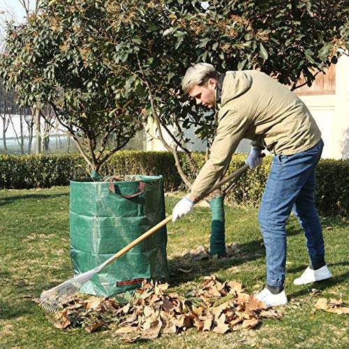 SONGMICS Bolsas para Desechos de Jardín, Saco para Residuos, Juego de 3 Unidades con Capacidad de 272L, Verde GTS272L