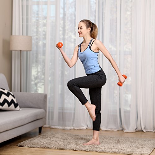 SONGMICS Juego de 2 mancuernas para Gimnasio y entrenamiento 2 x 1,5 kg SYL63OG