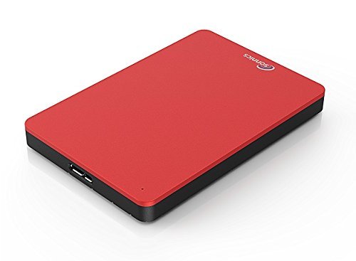 Sonnics 320GB Rojo Disco duro externo portátil de Velocidad de transferencia ultrarrápida USB 3.0 para PC Windows, Apple Mac, Smart TV, XBOX ONE y PS4