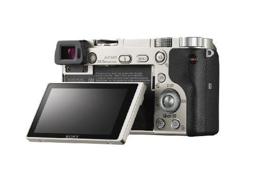 Sony A6000 - Cámara EVIL de 24 Mp (pantalla LCD 3", estabilizador óptico, vídeo Full HD, WiFi), plateado - Kit cuerpo con objetivo 16 - 50 mm