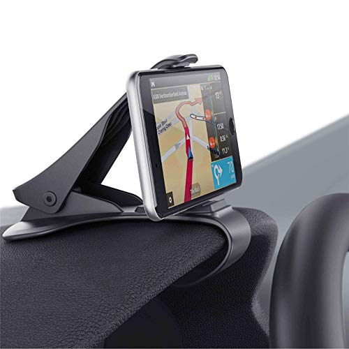 Soporte de coche universal para teléfono móvil Clip HUD Soporte de salpicadero ajustable para iPhone 8 iPhone X Galaxy S8 negro