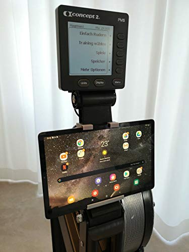 Soporte de teléfono y tablet genérico Concept2 modelo C & Model D de hasta 11 pulgadas en diagonal de pantalla.