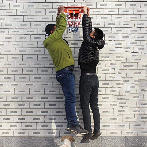 Soporte del baloncesto montado en la pared, estable resistente anti-metal del moho Baloncesto Stand, adecuados for los adolescentes con adultos, Mate de baloncesto, 45cm de diámetro estándar y linda,