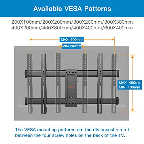 Soporte TV de Pared Articulado Inclinable y Giratorio para Pantallas de 37-75 Pulgadas, hasta 60 kg, MAX VESA 600x400mm, Cable HDMI Y Nivel de Burbuja Incluidos