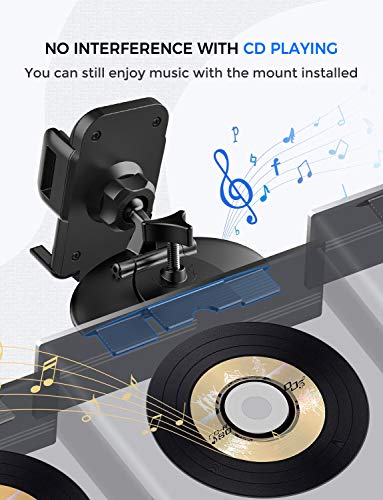 Soporte Universal de Móviles para Ranura del CD de Coches, Mpow Grip Pro 2 Car Mount Universal para iPhone 7 / 7plus, LG G5, Nexus 5X / 6 / 6P y Otro Smartphone GPS Navegador