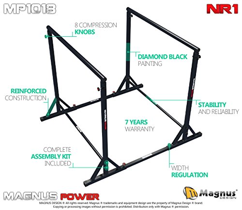 Soportes paralelo Magnus® MP1018 crossfit ajuste del ancho