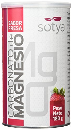 SOTYA - Carbonato de Magnesio, sabor fresa, bote 180 gr