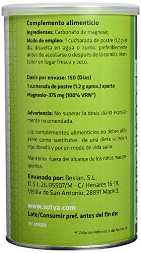 SOTYA - SOTYA Carbonato de Magnesio Bote 180 gr