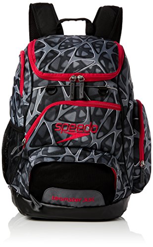 Speedo Teamster 35L Mochila, Unisex Adulto, Negro Jaula, Talla Única