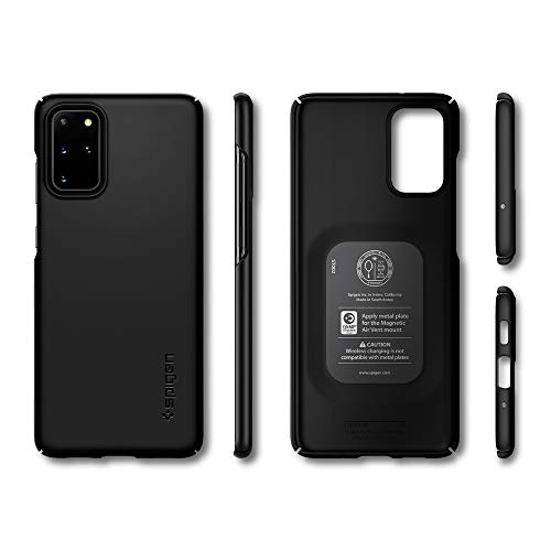 Spigen Funda Thin Fit, Compatible con Samsung Galaxy S20 Plus (6.7") 2020 - Negro