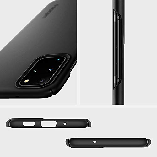 Spigen Funda Thin Fit, Compatible con Samsung Galaxy S20 Plus (6.7") 2020 - Negro