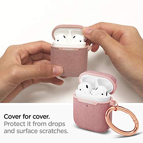 Spigen Urban Fit Compatible con Apple Airpods 1&2 Funda [luz LED Visible] - Rosa