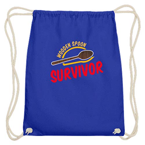 Spiritshop-shop - Bolsa de algodón para entrenamiento, diseño de alerón de madera, color Azul real, tamaño 37cm-46cm