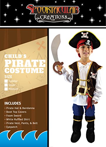 Spooktacular Creations Disfraz de Pirata para Niños (XS)