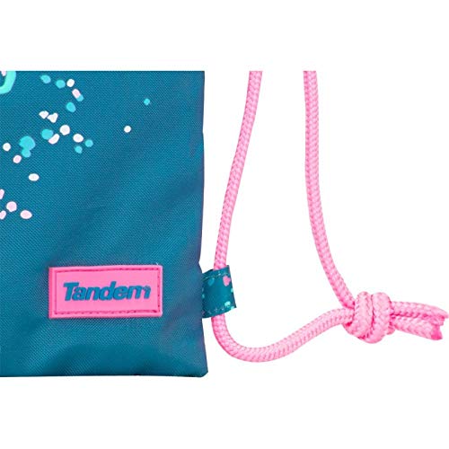 Sportandem Saco Mochila Tandem Moment | Mochila de Cuerdas Escolar, Bolsa de Tela de Deporte con Forma Cuadrada con Cierre Sencillo de Cuerdas, C2, Tamaño Grande - Medidas 35 x 46 cm