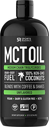 Sports Research Mct Aceite Derivado Sólo Del Aceite De Coco - 32Oz